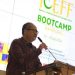 Direktur Akses Pembiayaan Kemenparekraf, Anggara Hayun Anujuprana saat sambutan nya dalam acara Islamic Creative Economy Founders Fund (ICEFF) 2024, Bandung, (23/7/2024).