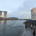 Merlion Park adalah rumah bagi patung ikonik Singapura, Merlion, yang memiliki kepala singa dan tubuh ikan.